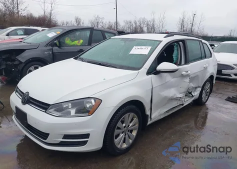 2017 Volkswagen Golf Sportwagen Tsi S z USA, uszkodzony, nr VIN 3VW017AU7HM541852